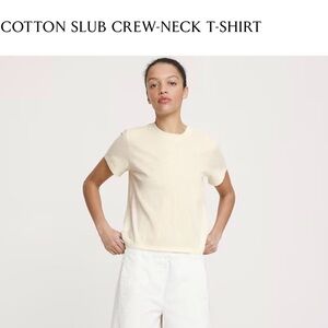 Banana Republic Cream Short Sleeve Tee